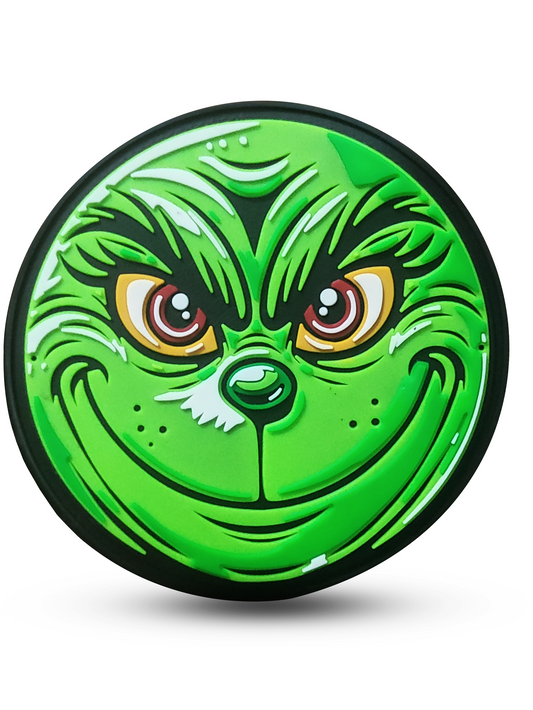 Grin Face Morale Patch – PVC Rubber Hook Backing